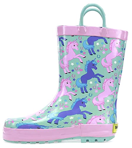 Western Chief Rain Boots with Pull on Handles for Toddlers and Kids - Premium Waterproof Boots for Boys and Girls