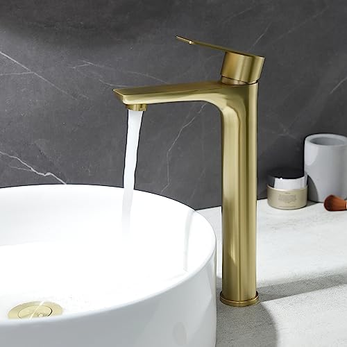 TONNY Single Handle Gold Bathroom Sink Faucet by TONNY - Used condition - Image 6
