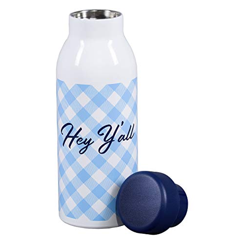 Gentleman's Hardware - Botella de agua de acero inoxidable para hombre, color gris, 500 ml