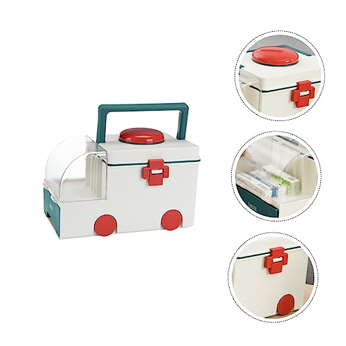 Boîte de rangement médicale plastique vert COLLBATH design organisé durable