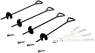 CREATIVE CEDAR DESIGNS Playset Anchor Pack (4Piece), Black, One Size