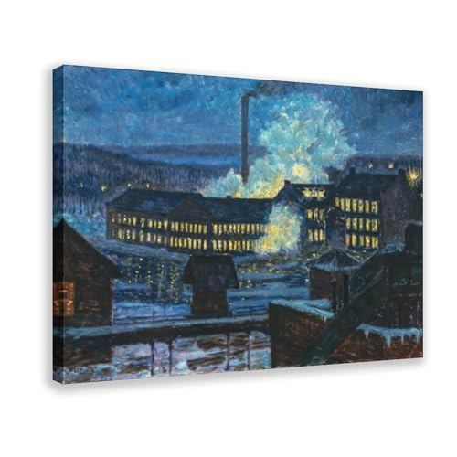 Toile Alfred William Finch anti-reflet pour habiller un mur vide avec cadre