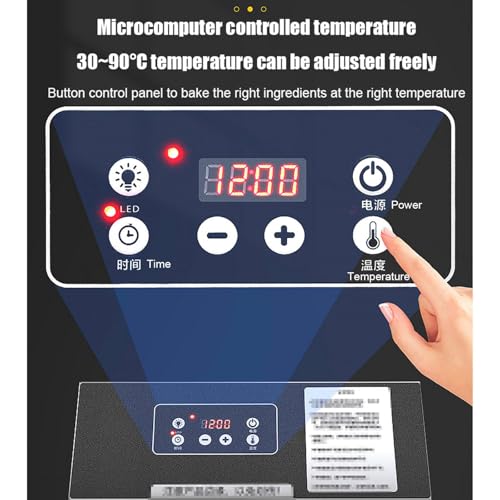 Desidratador doméstico, liofilizador, circulação de ar quente + cronometrado e temperatura constante