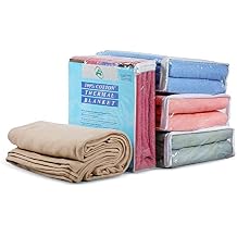 100% Soft Premium Ringspun Cotton Thermal Blanket Twin Size 66x96 Lightweight Warm Soft Breathable Blanket French Rose, 3