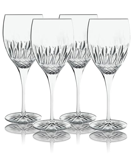 Luigi Bormioli C481 Diamante Chianti Glass 4 Pieces, 520 ml Capacity