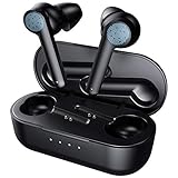 ♫ 【Caja de Carga Inalámbrica & 24 Horas de Tiempo de Reproducción】 Coloque los auriculares inalámbricos en la caja de carga, los auriculares se cargan de forma inalámbrica. A través de la caja de carga, el Earbus inalámbrico se puede cargar completamente unas 4 veces. La duración de la batería de los auriculares es de 4.5 horas y un total de 24 horas después de la carga completa. No se preocupe por los cortes de energía cuando esté en movimiento.