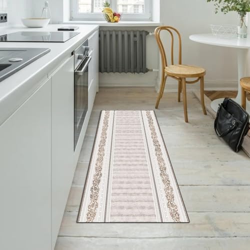 Alfombra antideslizante para pasillo de facil lavado y diseño vintage 5
