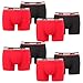 Produktbild 8er Pack Herren Levis SPRTSWR Logo Boxer Brief Boxershorts Unterwäsche Pants, Farbe:786 - Red/Black, Bekleidungsgröße:XXL