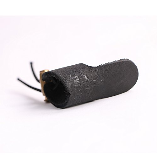 Irq Soft Leather Thumb Ring Archery Finger Protector For Mongolian Reurve Bow Finger Guard For Traditional Bow (Black) #TOP5