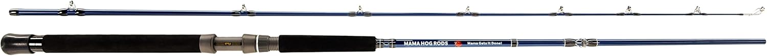 Mama Hog Fishing Rod 2 Piece 8'10" Medium Heavy Moderate Action Trolling Mooching Wireline Laketrout Salmon Medium to Large Fish Tungsten Carbide Guides Fishing Rod