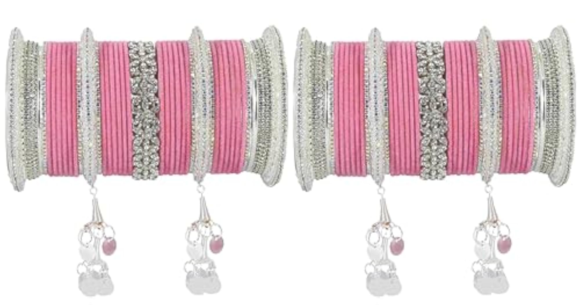 Designer Chuda Set for Women with Stone Work & Latkan