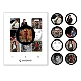Michael Fridge Magnet Mj Retro Record Fridge Magnet Spinning Disc Light