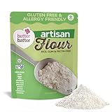 Better Batter Gluten Free Bread Flour Blend 5lbs - Non-GMO, Organic, Vegan, Allergen Free, Kosher, Top 9 Free From Wheat, Dairy, Soy, Nuts, Egg, Sesame Cup-for-Cup, Mix Breads & Everyday Yeast Baking