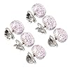 EXCEART 6Pcs Perle Bouton Broches Femmes Chemise Broche Revers Pins Sécurité Nouveauté Cover Up Boutons Corsages À Poitrine Chandail Châle Clips Pas de Boutons pour Femmes Violet #2