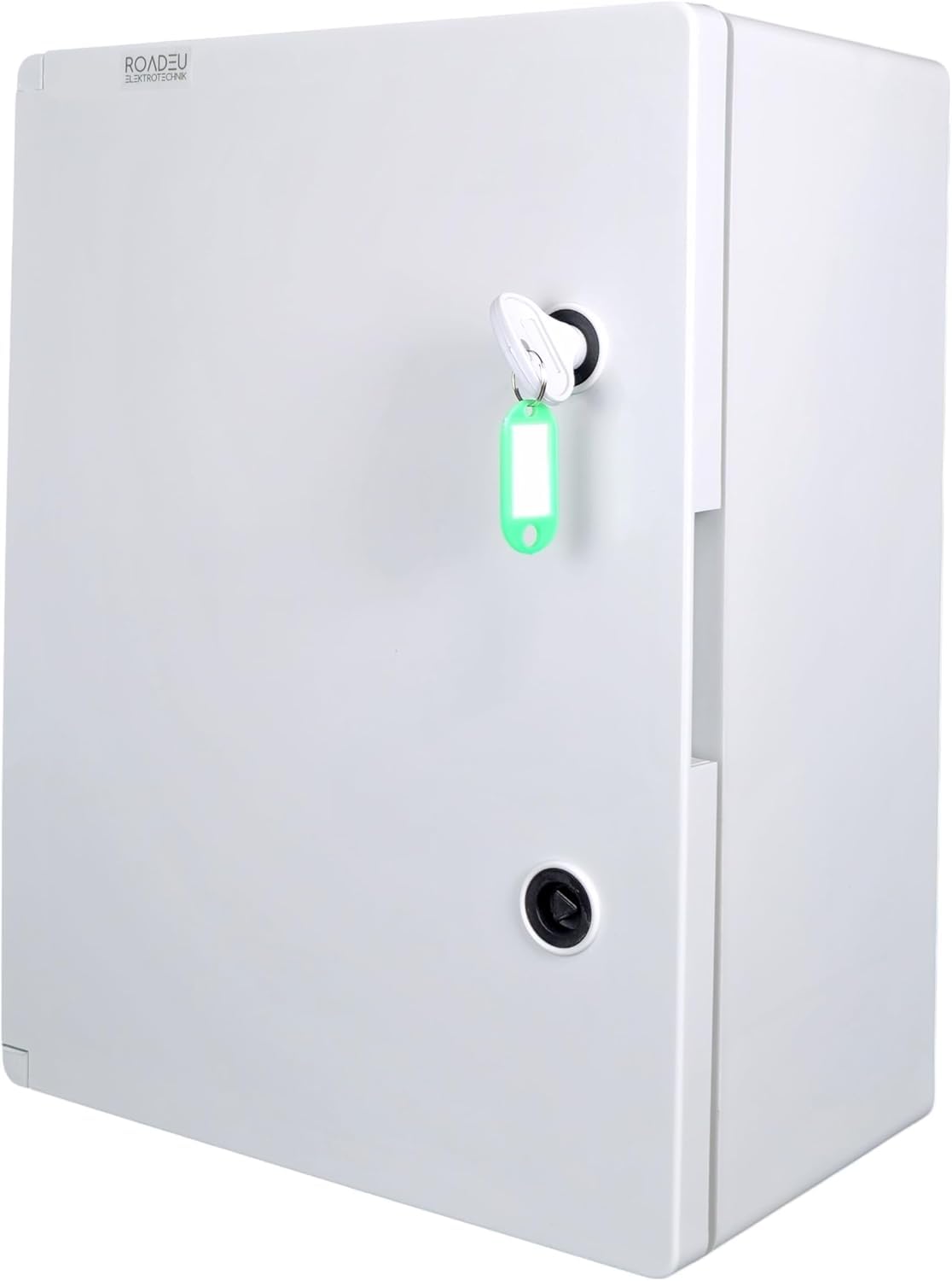 RoadEu – Wall-Mounted Enclosure IP65 400x500x175mm – Waterproof Electrical Box with Lockable Door, Cable Glands, Mounting Plate & DIN Rail – Ideal for Outdoor or Industrial Installations
