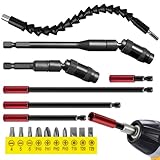 【Applications polyvalentes】Idéal pour le montage de meubles, les projets DIY et la plupart des réparations courantes, le renvoi d'angle perceuse s'adapte aussi bien à l'installation de meubles, la maintenance d'appareils, la réparation automobile qu'au démontage d'électronique et l'assemblage industriel. Ce kit unique couvre tous les scénarios d'utilisation.