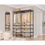 VIPEK S2 Heavy Duty Clothes Rack with Shoe Shelves Freestanding Clothing Rack with 6-Tier Shoe Rack, Double Hanging Rod, Adjustable Shelf, Walk in Closet Organizer Garment Rack, Black - Image 4
