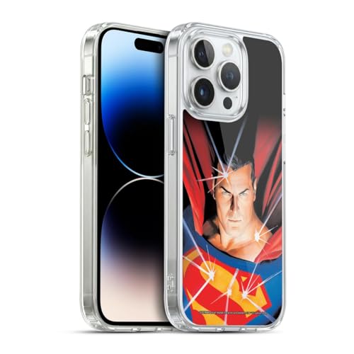Funda de gel suave Superman DC Comics Mitología para Apple iPhone 14 Pro portadas cómics