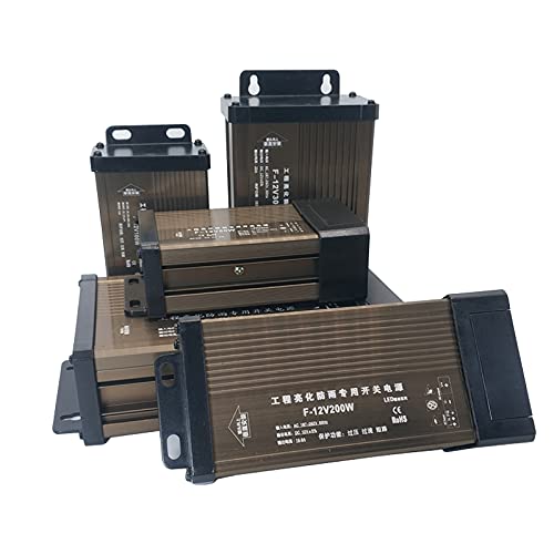 LED Driver 12 24 V Power Supply Adapter Lighting Transformers DC 12V 24V Power 5A 8A 10A 15A 20A Power Supply Outdoor Rainproof(24V 16.5A 400W)