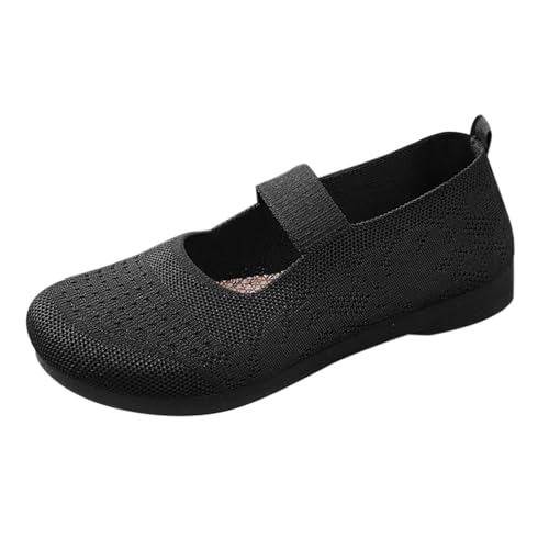 Zapatos de mujer zapatillas de verano suaves zapatillas oferta zapatos de correr mujer transpirable verano cómodos ortopédicos plantilla ortopédica con soporte para arco deportivo moda, Negro , 39 EU