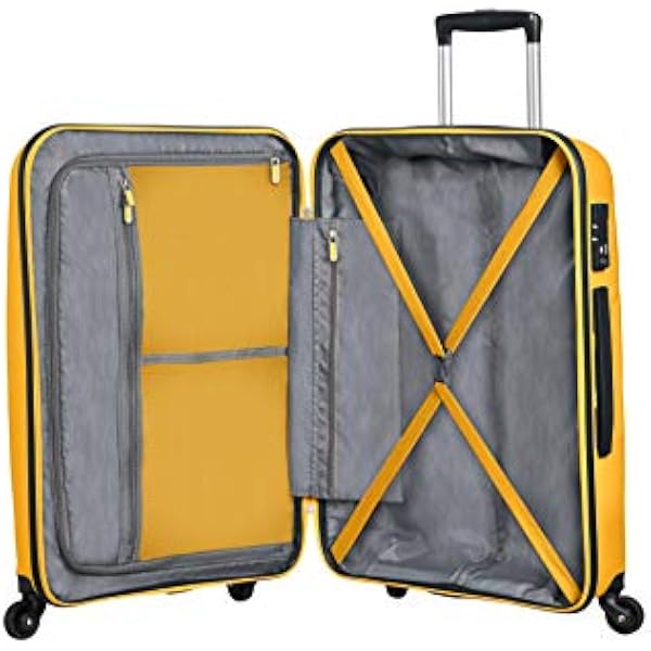 American Tourister BON AIR - Spinner M чемодан 66 см 57 5 л желтый Light Yellow