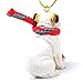 Conversation Concepts Bulldog Tiny Miniature One Christmas Ornament - Delightful! (White)