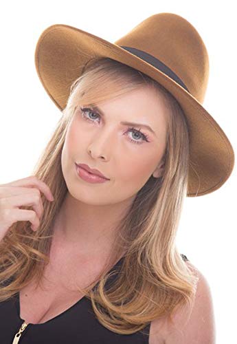 Chapéu Chapelaria Vintage Fedora Gângster Marrom – P