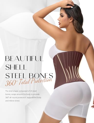 Image of SHAPSHE Waist Trainer for Women Tummy Control Corset Sport Workout Body Shaper Postpartum Belly Band Gym