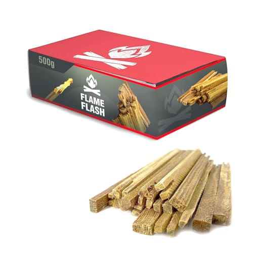 SWISSINNO Allumettes Flame Flash - Allume-feu pour poêles, barbecues, cheminées, Feux de Camp - Bois d’Allumage - 500 g