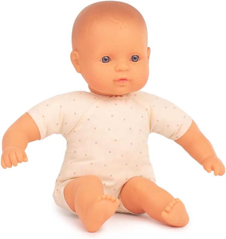 MinilandDolls: 32 cm European Soft Body Doll in Clear Bag., Natural, 31361