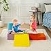 RELIANCER 6PCS Climb & Crawl Foam Block Play Set,Toddler Modular Foam Climbing Blocks,Interactive Kids Soft Building Blocks Toy Set,Indoor Climb and Slide Game Set,Educational Children Climbing Toys