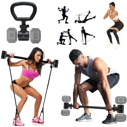 Dumbbell barbell converter bar set. Dumbbell kettlebell converter. Dumbbell converter to barbell. Kettle grip for dumbbells. Maxbarbell adapter connector bar. Attachment for dumbbells