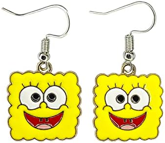 Cartoon SpongBo Earrings Patrick Star Earrings Studs for Girls Women and Men (2)