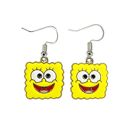 Cartoon Spongbo Earrings Patrick Star Earrings Studs For Girls Women And Men (2) #TOP2