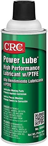 CRC Power Lube Industrial High Performance Lubricant With PTFE, 11 Wt Oz, High Performance Aerosol Lubricant Spray