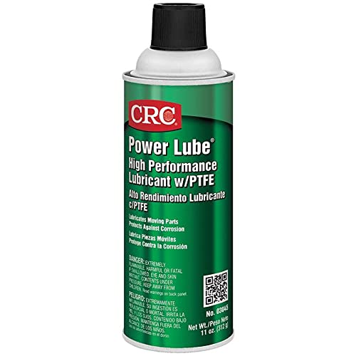 CRC Power Lube Industrial High Performance Lubricant With PTFE, 11 Wt Oz, High Performance Aerosol Lubricant Spray by CRC - Used condition - US$11.59