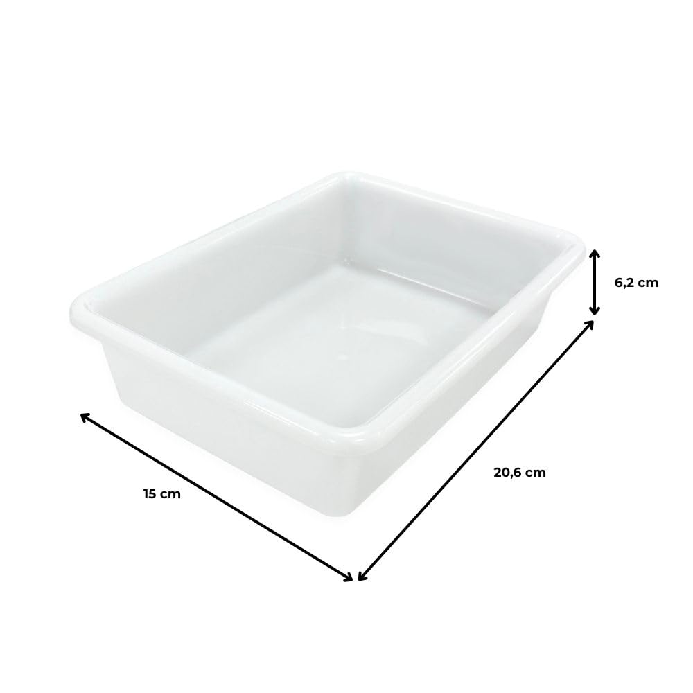 Pack 10 Bandeja Alimentaria Resistente con Tapa 1,2L Sin BPA Hostelería