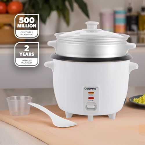 Geepas 1L Rice Cooker & Steamer with Keep Warm Function - Image 2