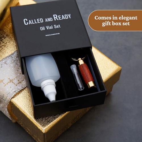 Image of Oil Vial Keychain | Consecrated Oil Holder for Priesthood Blessings | Oil Not Included