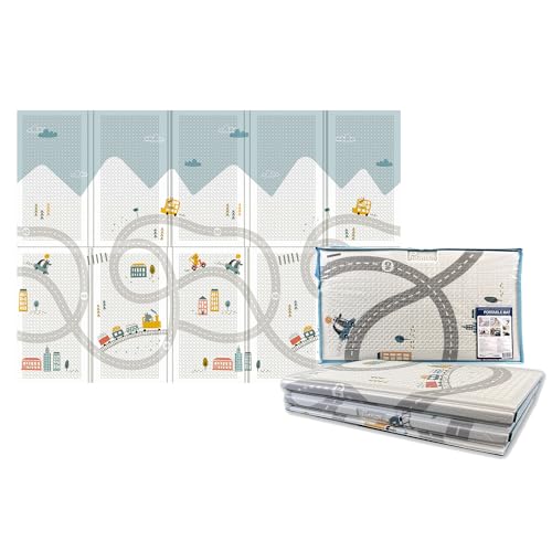 Parklon Baby Play Mat, Foldable & Portable, Large Size (78.7 x 55.1), Indoor, Outdoor, Waterproof, Made in Korea - Happy Travel