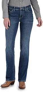 Wrangler Women's Willow Mid Rise Boot Cut Ultimate Riding Jean, Davis, 11W x