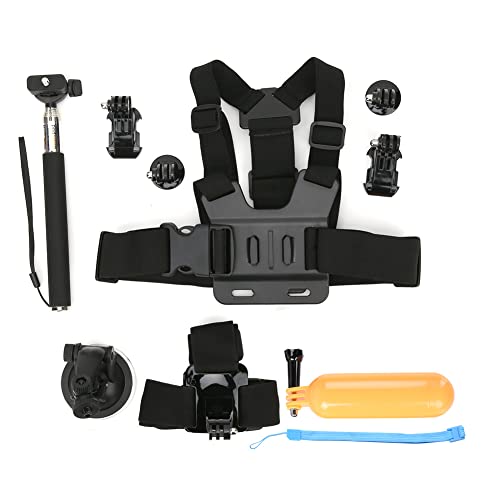 Cámaras Deportivas, Electronics Accesorios para Cámaras Deportivas, Kit Accesorios Cámara de Acción Universal 6 en 1 para 7 5 6 Cámaras Deportivas Ideal para Ciclismo, Esquí, Navegación,...