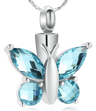 Collana Ciondolo Farfalla In Argento 925 Con Urna Per Ceneri – Gioiello Ricordo Per Mamma – Catena 45+5 Cm - 4