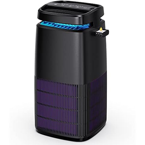 AROEVE Air Purifier Air Cleaner for Room Up to 215ft², Filters Smoke Pollen Dander Dust, Portable Air Purifier with Low Noise Sleep Mode for Desktop Office Cover