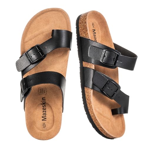 mazeskin Genuine Leather Arch Support Sandals