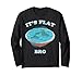It's Flat Bro Space Planet Flat Earth Conspiracy Plot Secret Long Sleeve T-Shirt