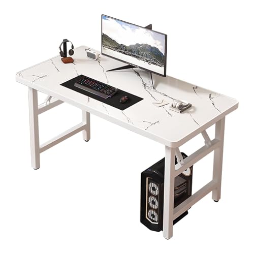 ✨折りたたみデスク✨組立不要 パソコンデスク ホワイト PC机 完成品 テーブル Amazon | 折りたたみデスク 机 pcデスク テレワークデスク