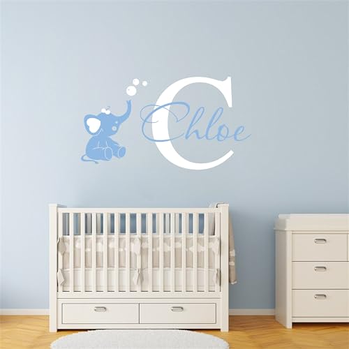 Vinilo decorativo personalizado diseño elefante para pared miniatura 2