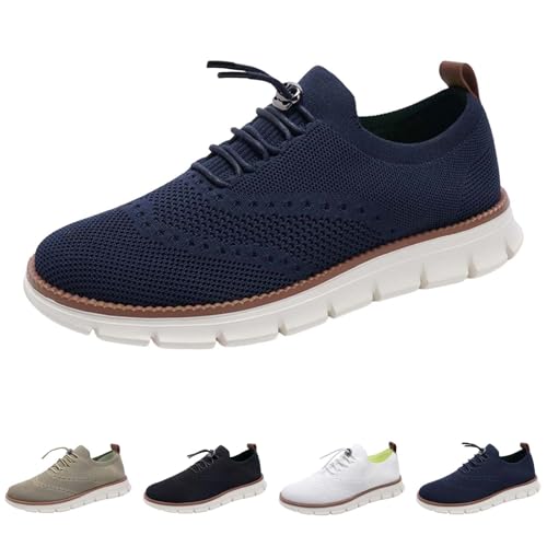 Zapatos de negocios para hombre, zapatos de traje transpirables de tejido de punto, zapatos clásicos para el tiempo libre, zapatos informales, zapatos de boda, mocasines, mocasines, mocasines