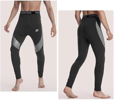 MEETWEE Thermische broek voor heren, thermisch ondergoed, lange panty